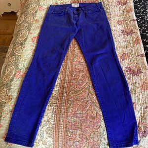 Current/Elliott Electric Blue Skinny Jeans